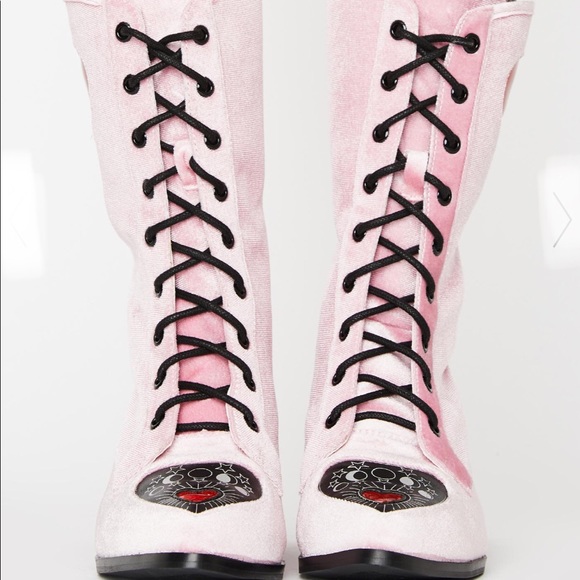 Strange Cvlt Velvet Boots - Picture 3 of 6